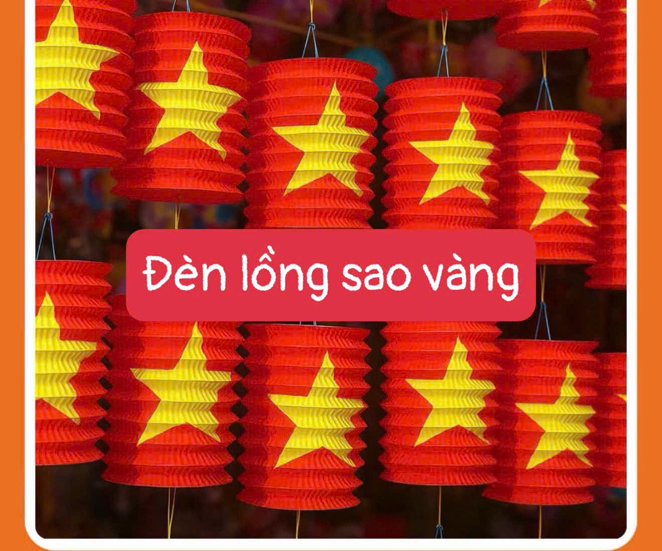 Đèn lồng sao vàng