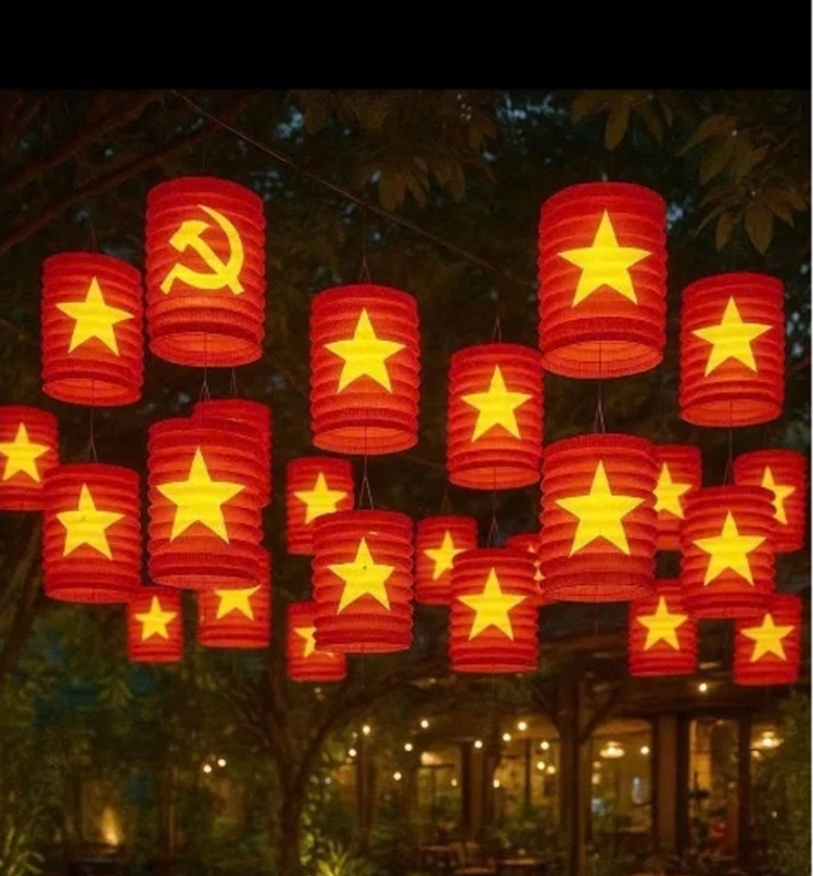 Đèn lồng đỏ sao vàng